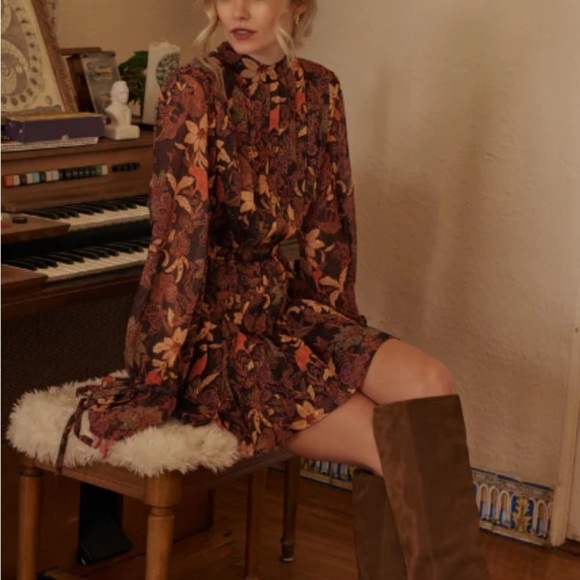 NWT Lost + Wander Wild Bergamot Mini Dress - Picture 3 of 6